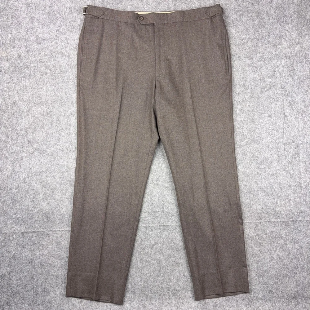 Brooks Brothers Trousers Mens W38 Brown Vitale Barberis Canonico Wool Cashmere